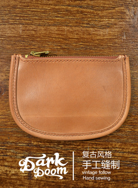 清仓vintage美式复古rrl风格阿美咔叽手工talon拉链钱包