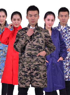 迷彩仓管长款防水加厚劳保服