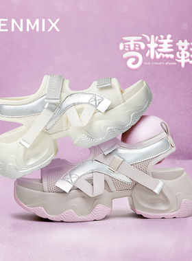 天美意老爹运动厚底凉鞋女外穿沙滩休闲凉鞋子夏新款KD028BL4