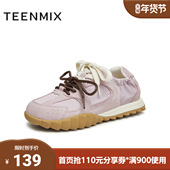 女休闲鞋 天美意2024夏新款 运动轻便拼色百搭阿甘德训鞋 KG020BM4