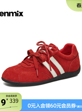 天美意2026春新款潮流拼色复古百搭阿甘德训鞋女休闲鞋KG162AM6