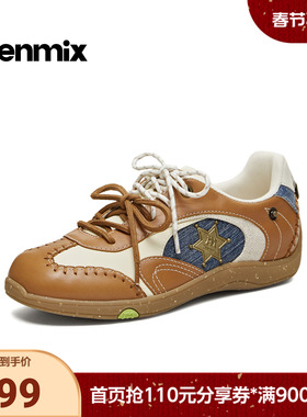 天美意2026春新款商场同款复古减龄阿甘德训鞋女休闲鞋6TZ20AM6