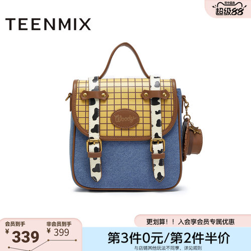 天美意秋新款商场同款玩具总动员联名百搭女双肩包X3156CX5