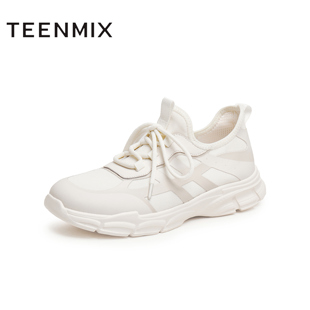 天美意新款 WYD25AM5 休闲百搭运动舒适透气轻便男网运动鞋