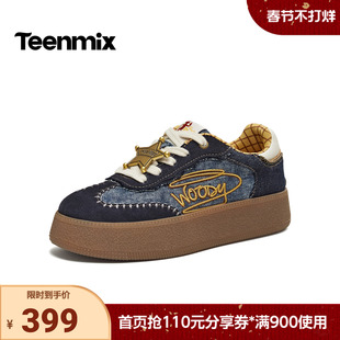 天美意2026春新款商场同款玩具总动员联名复古女德训鞋KG147AM6