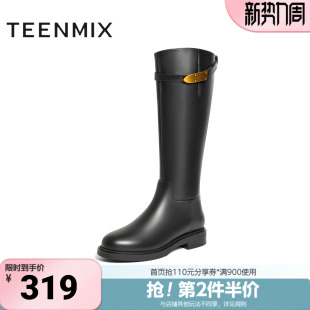 靴女长靴BH791DG3 时髦百搭靴子时装 天美意冬新款 商场同款