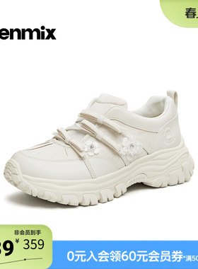 天美意2026春新款蝴蝶结运动鞋ins百搭老爹女休闲鞋CF820AM6