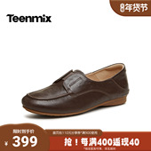 天美意2026春新款 AG016AA6 一脚蹬舒适女乐福鞋 商场同款 百搭单鞋