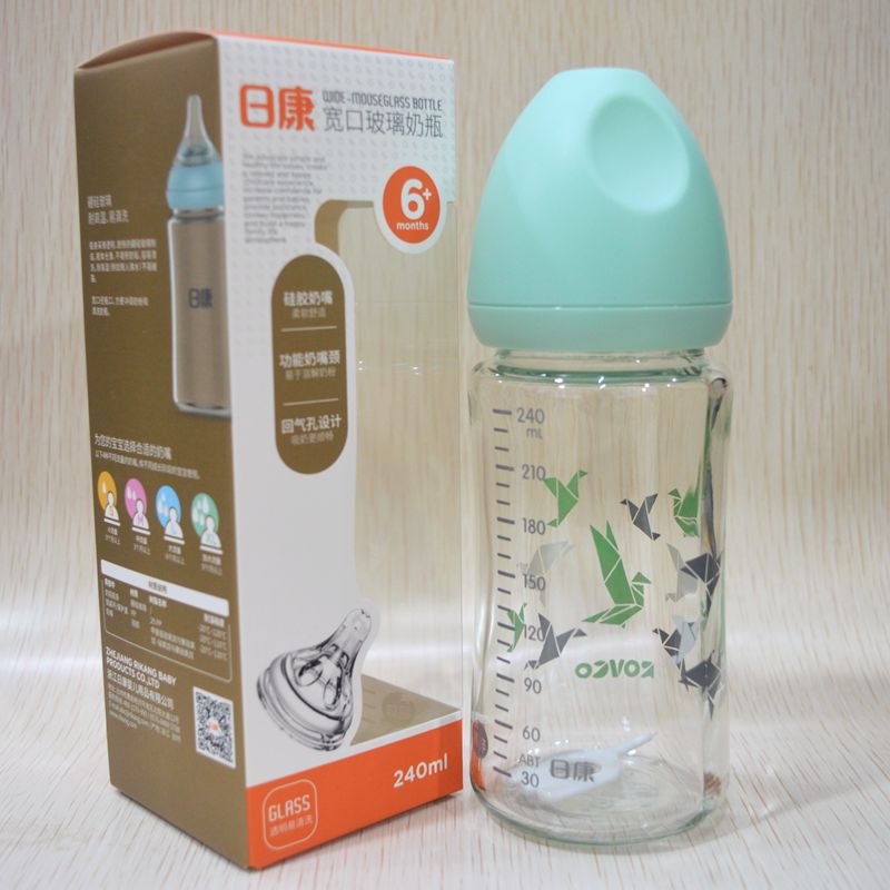 日康新生婴儿宽口径玻璃奶瓶硼硅耐高温材质240ml RK-3052在类目 尿片/洗护/喂哺/推车床, 奶瓶/奶瓶相关, 奶瓶中 - 来自Buy2taobao.com提供专业的淘宝代购服务