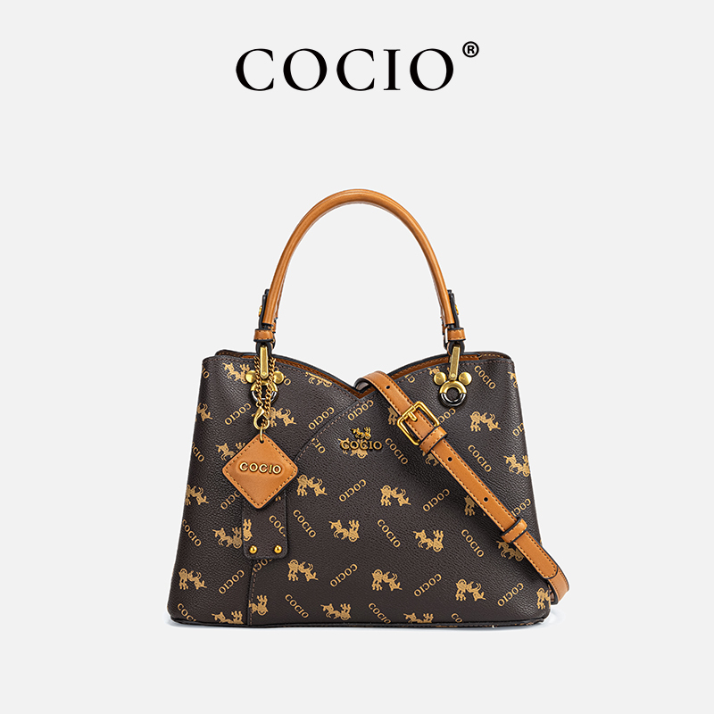 COCIO包包女新款通勤托特包高级小众设计单肩包大容量手提包CC035