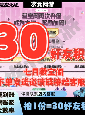 CF穿越火线7七月藏宝阁30好友积分抽奖雷神18周年维纳斯派对皮肤