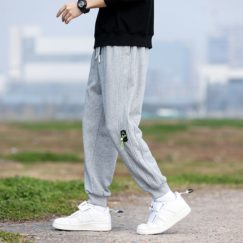 新款大码裤50%潮男青年网红休闲裤卫裤束脚裤2253p48,男装休闲裤,1203-1（原钱塘5012-1）