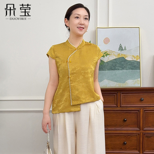 洋气小衫 新中式 端庄大气新款 时尚 国风衣服 中老年女装 朵莹妈妈夏装