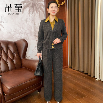 中老年妈妈春秋装时尚运动服套装