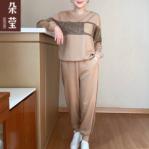 中年妈妈春秋休闲运动服套装宽松