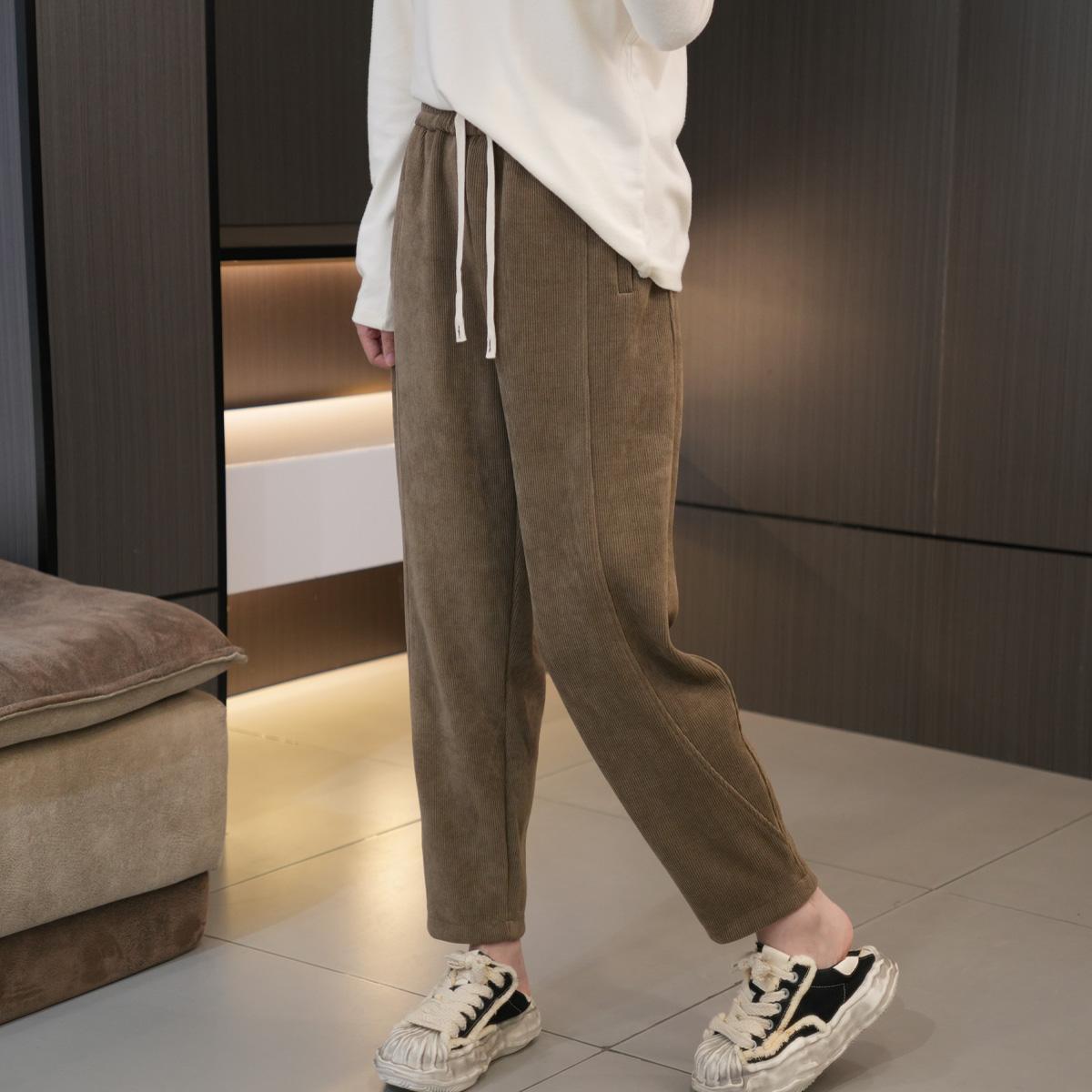 深秋必入加厚保暖松紧腰哈伦裤