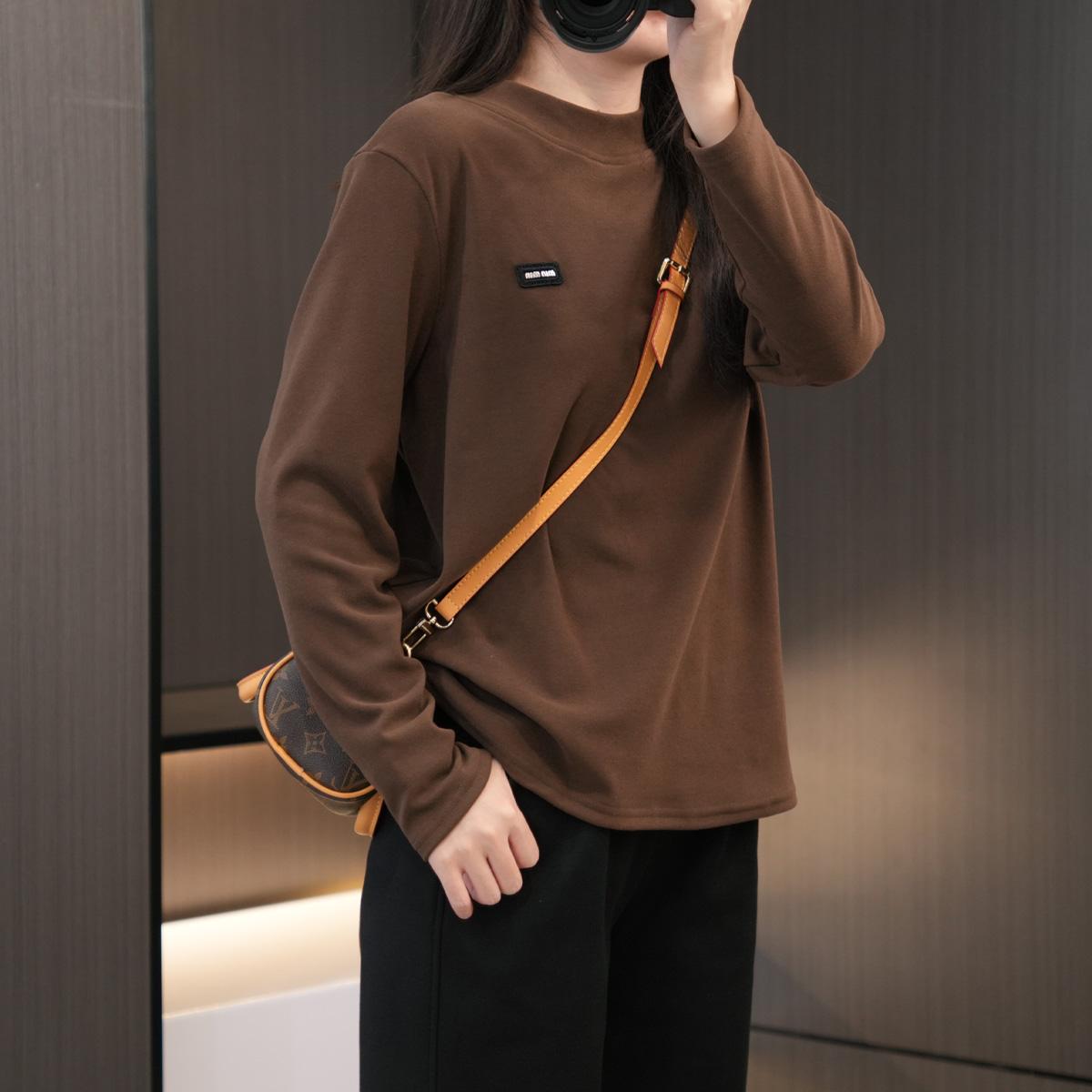 秋冬必入保暖舒适德绒长袖打底衫