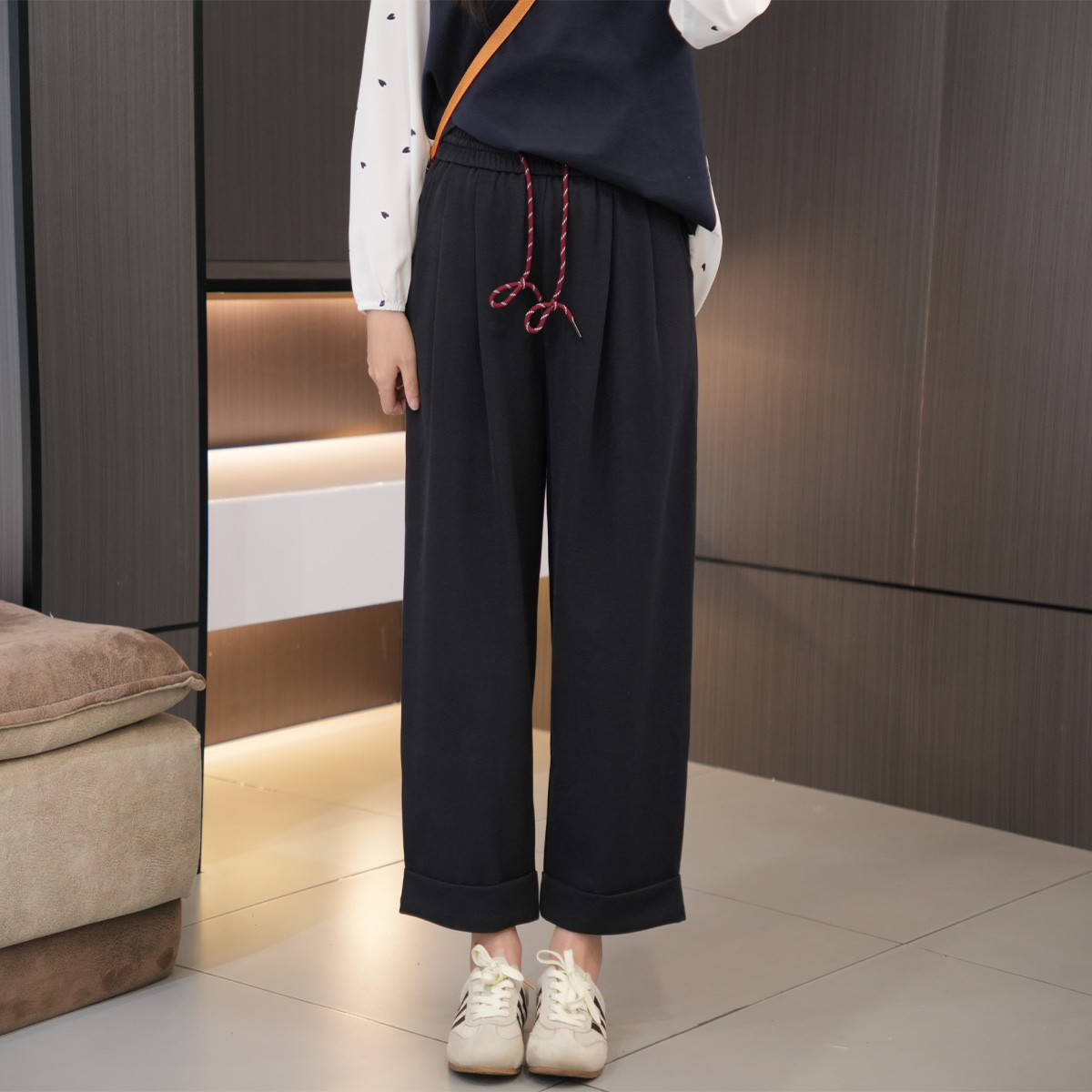 闭眼入高腰百搭显瘦休闲直筒裤