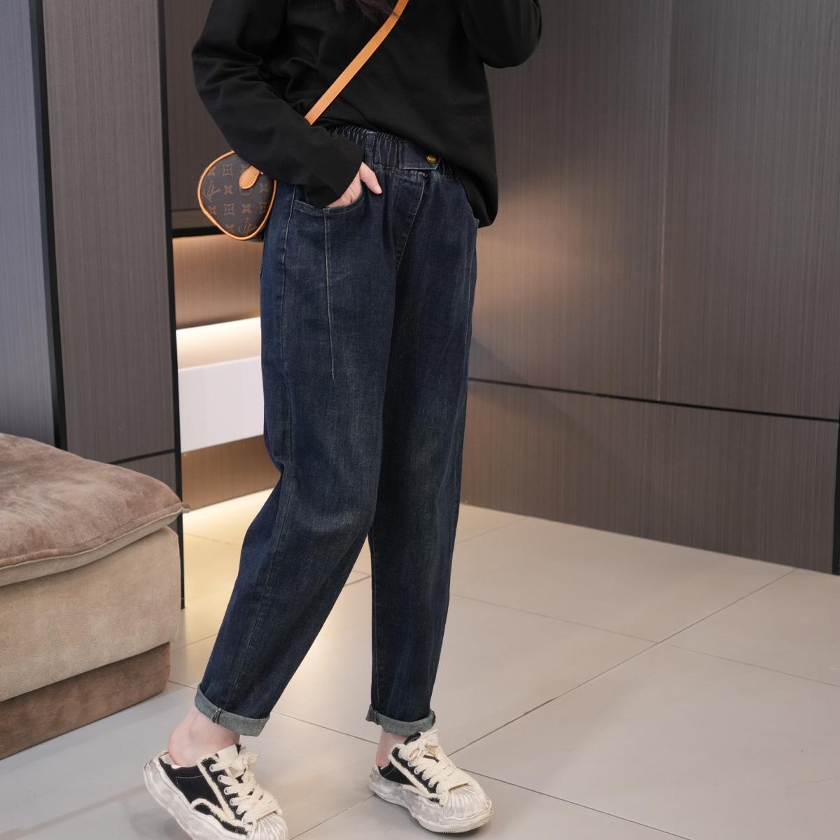 闭眼入显高显瘦百搭松紧腰哈伦裤