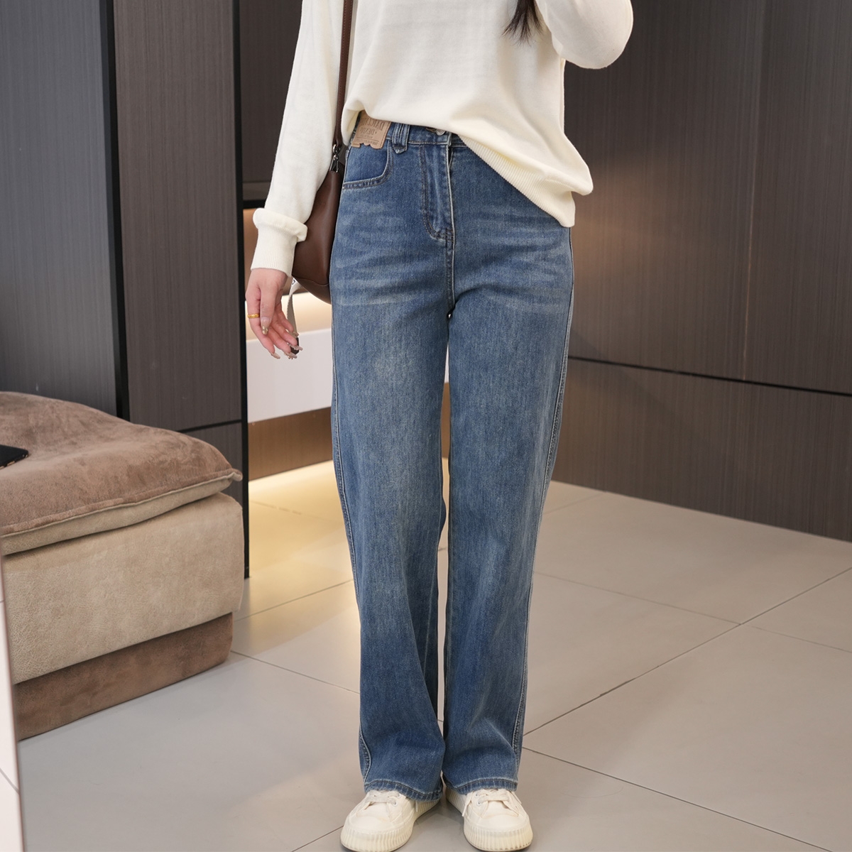 闭眼入经典显高显瘦直筒牛仔裤