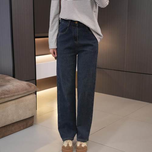 秋季必入加厚亲肤大码直筒拖地裤