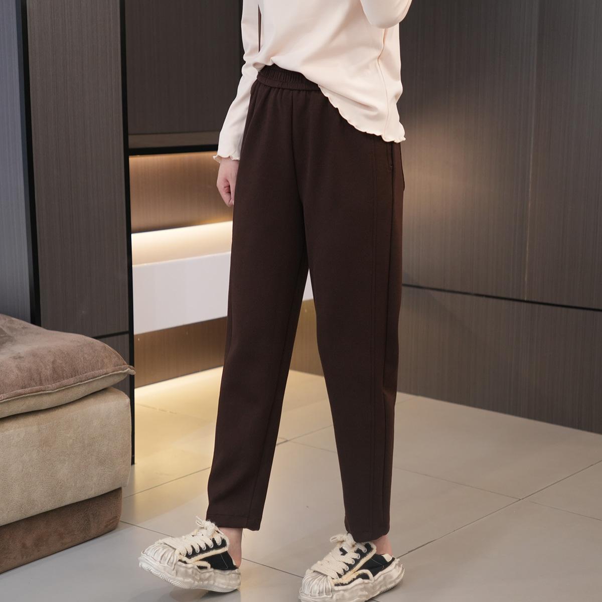 闭眼入小众双压线大码休闲哈伦裤