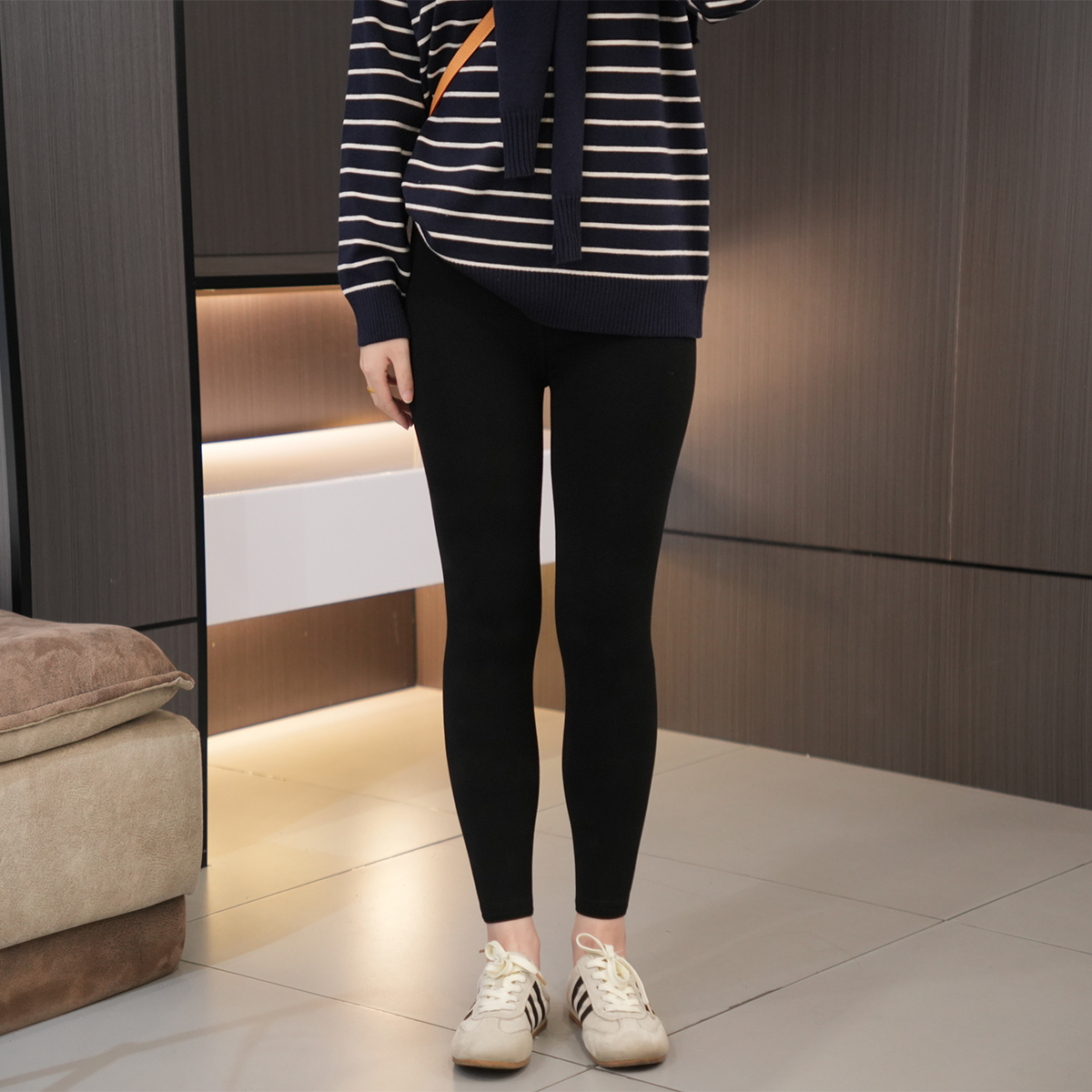 巨巨巨显瘦高腰磨毛特大码打底裤