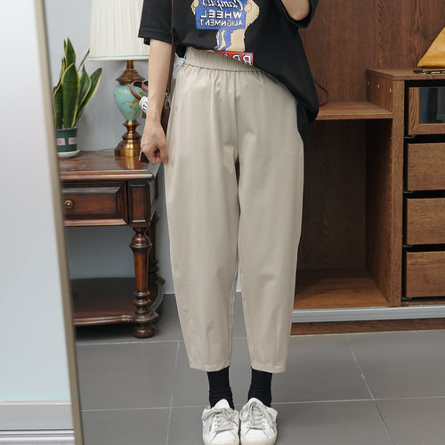 大码女装超薄软夏季小脚女哈伦裤