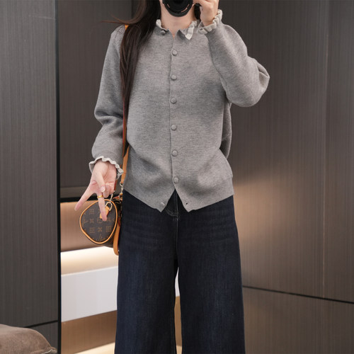 冬季必入加厚木耳边百搭显瘦毛衣