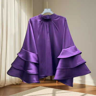 荷叶边高级感宽松显瘦衬衫女式