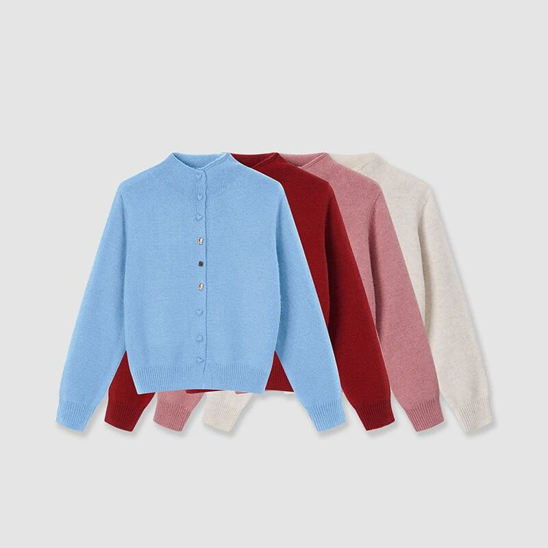 巨好看半高领保暖蓝色毛衣内搭立领长袖针织开衫,女装/女士精品,毛针织衫,淘宝优惠券,粉丝福利购,淘宝优惠卷