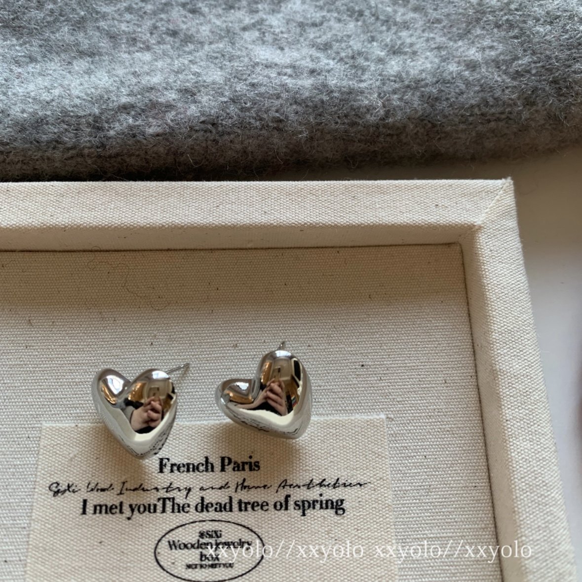 xxyolo韩风女韩系爱心耳环