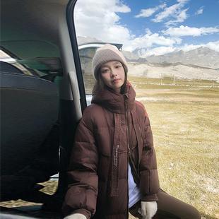 外套加厚棉衣韩版 过膝冬季 宽松加厚棉袄 飘带棉服女中长款 25年新款