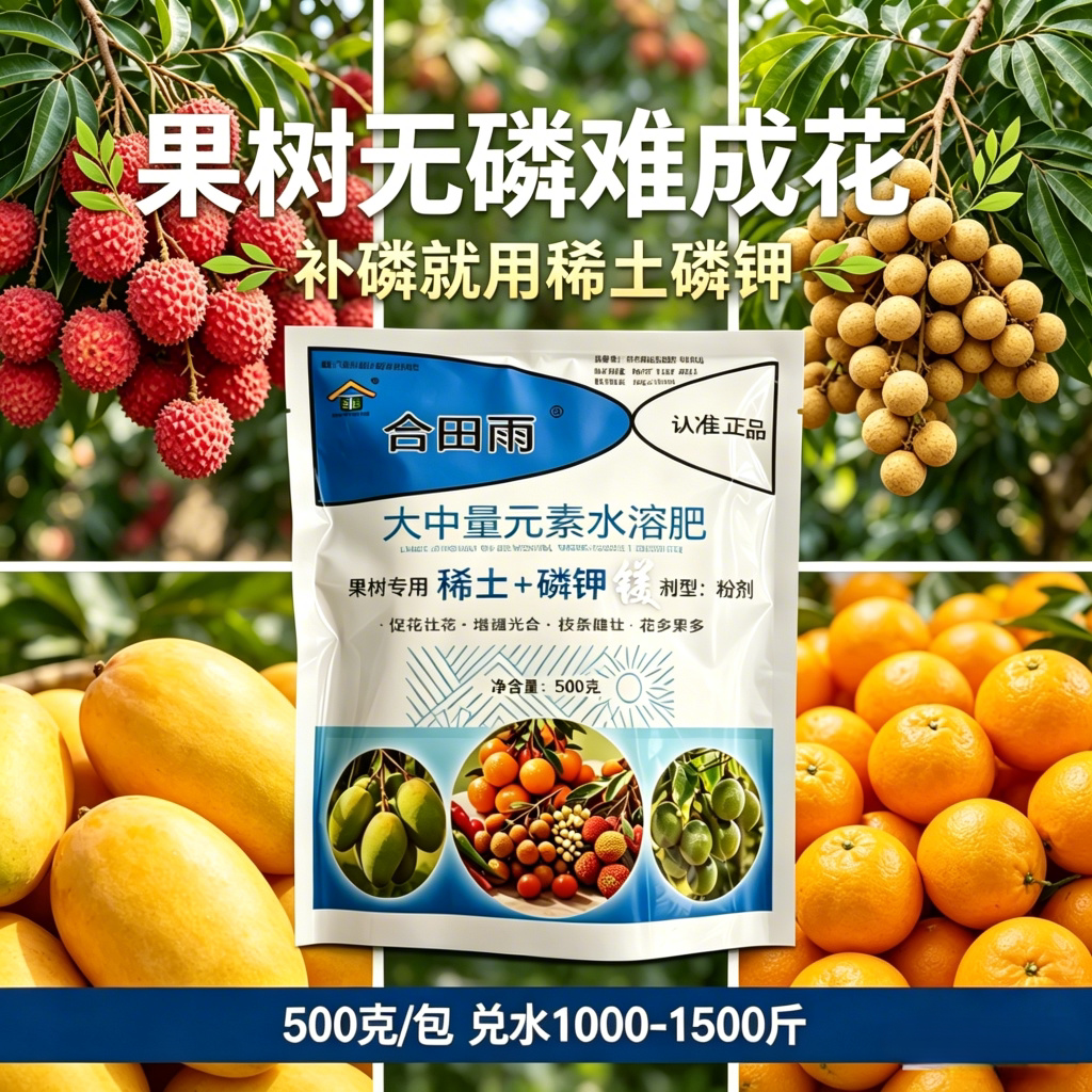 合田雨稀土磷钾肥生根壮苗荔枝