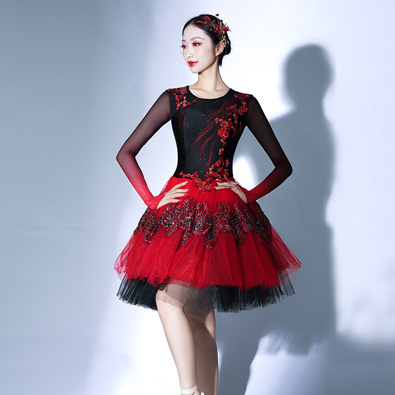 话剧表演服装西班牙舞芭蕾舞裙歌剧舞台剧服装开场舞现代舞踢踏舞