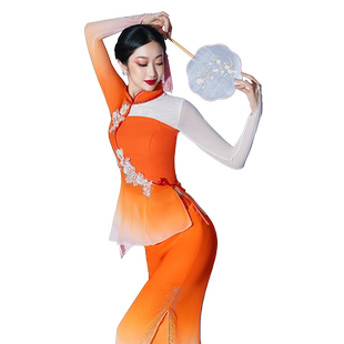 胶州秧歌舞蹈服新款三拜红尘凉古典舞服装芒种古风舞蹈服女飘逸