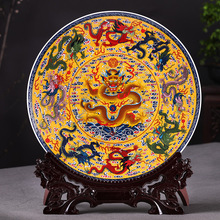 Jingdezhen ceramic circulating water generative furnishing articles large aquarium fish desktop fountain in the sitting room TV cabinet decoration