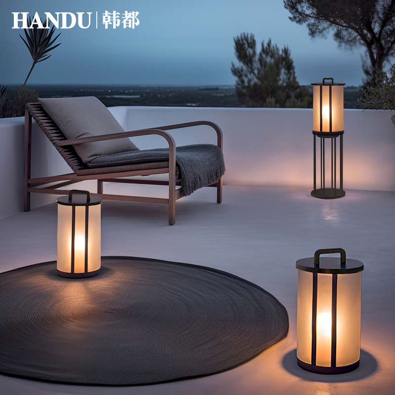 韩都户外灯太阳能庭院灯落地灯