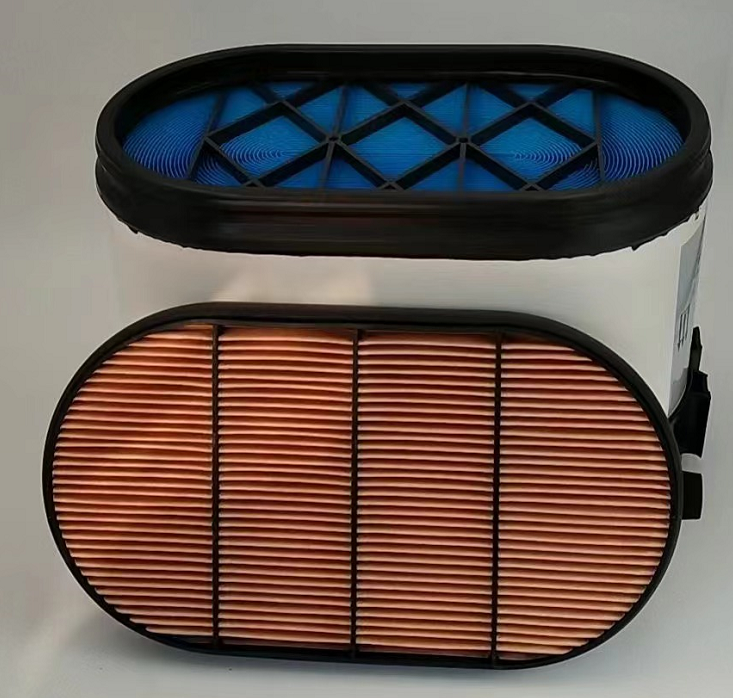 适配陕汽德龙X3000空滤430460 500 550马力x5000纳米蜂窝空气滤芯