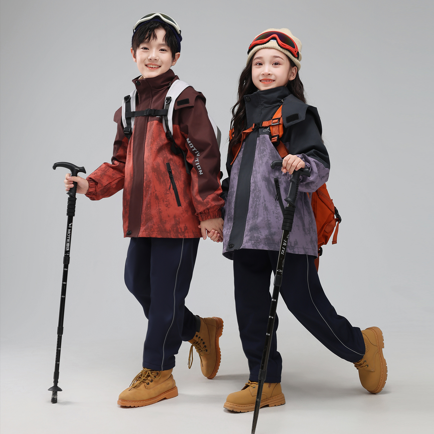 小学生校服冲锋衣套装幼儿园园服春秋儿童班服三合一登山服秋冬季
