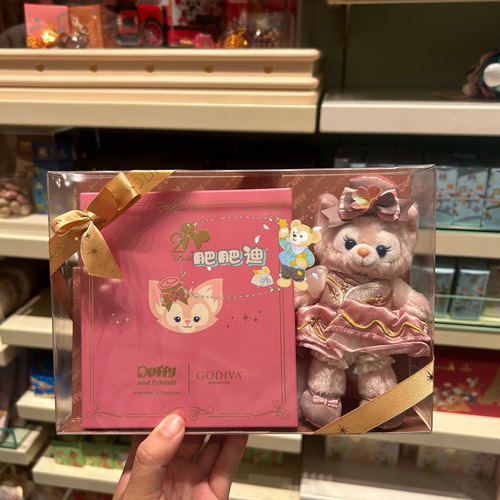 香港迪士尼达菲olu联名歌梵蒂玲娜贝儿毛绒可琦安公仔