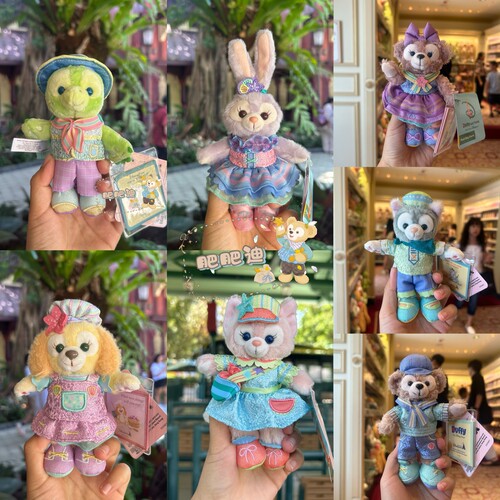 香港迪士尼玲娜贝儿巡游可琦安olu派对挂件达菲星黛露毛绒钥匙扣