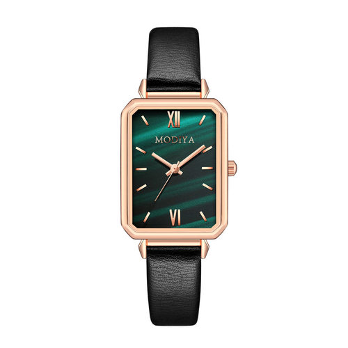 韩版复古方形简约风学生小绿表