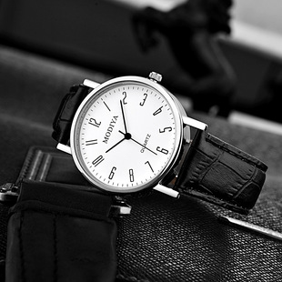 MODIYA厂家直供便宜watch 简约罗马皮带石英礼品男女士手表