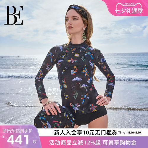 BE范德安花漾系列分体泳衣女时尚