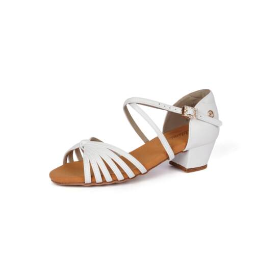 AG儿童拉丁舞鞋软底方中跟