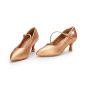 08香槟色华尔兹 系列超纤皮室内毛底防滑耐磨5045 女摩登鞋 AG新版