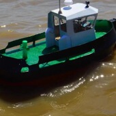 TUG1004 萌拖船 救援船 新版 船模拼装