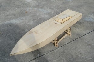 BOAT72 7 椴木O艇 快艇 激光切割 DIY手工制作船模套材