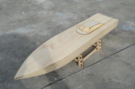 BOAT72 7 椴木O艇 快艇 激光切割 DIY手工制作船模套材